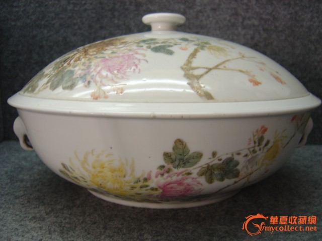 粉彩菊花一品锅