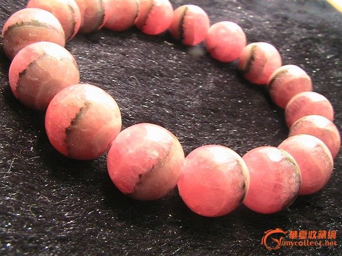 阿根廷红纹石手串 天然宝石 聚宝盆 珠宝首饰_