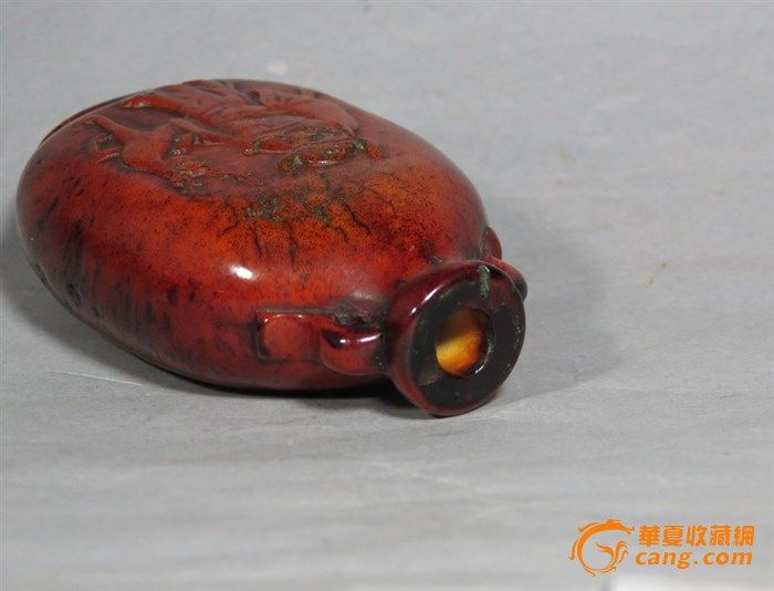 鹿角雕训鹿鼻烟壶_鹿角雕训鹿鼻烟壶价格_买