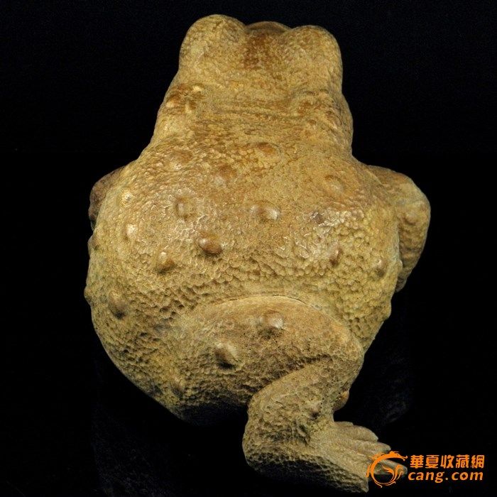 民国龙眼木 三脚蟾 招财进钱神兽 刻工异常精细