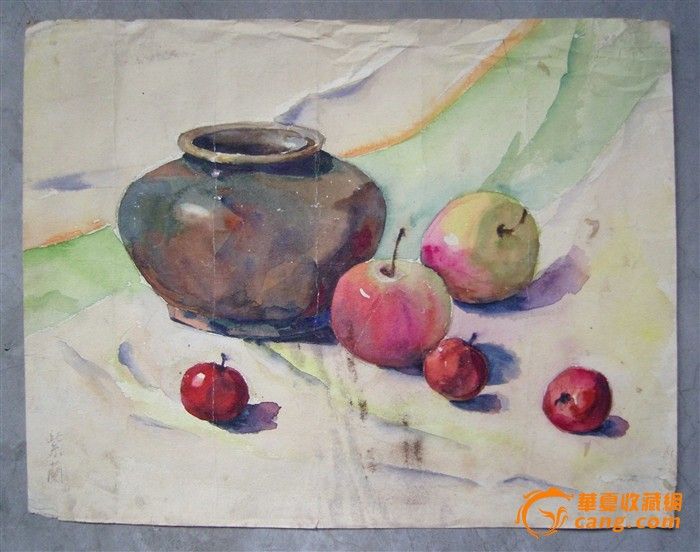 中国第一代女油画家◆关紫兰《老水彩》◆近现