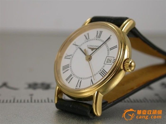 实惠名钢 #400277 <em>浪琴</em>包金仿珐琅盘<em>女表</em> 石英