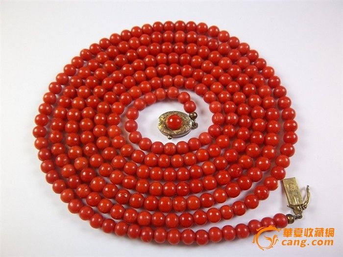 42.6克顶级老沙丁红珊瑚毛衣链_42.6克顶级老