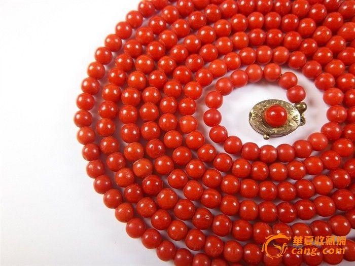 42.6克顶级老沙丁红珊瑚毛衣链_42.6克顶级老