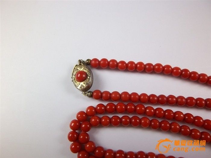 42.6克顶级老沙丁红珊瑚毛衣链_42.6克顶级老