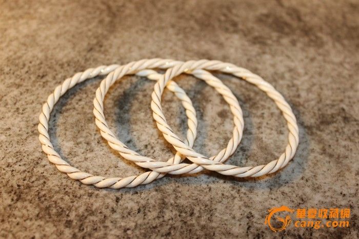 3副晚清民国珍贵材料14K金绳形手镯_3副晚清