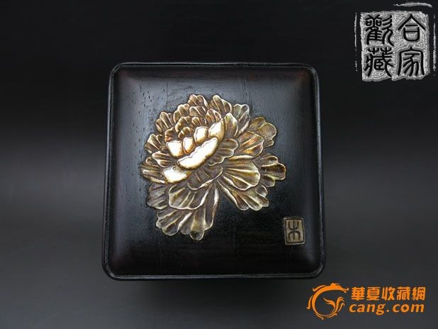 紫檀镶嵌螺钿 印盒_紫檀镶嵌螺钿 印盒价格_买