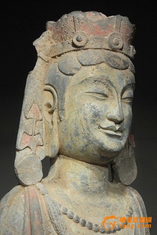 弥足珍贵古玩网上也绝迹的北魏石雕佛像佛头(