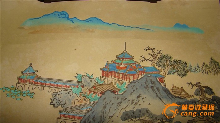山水树木,亭台楼阁