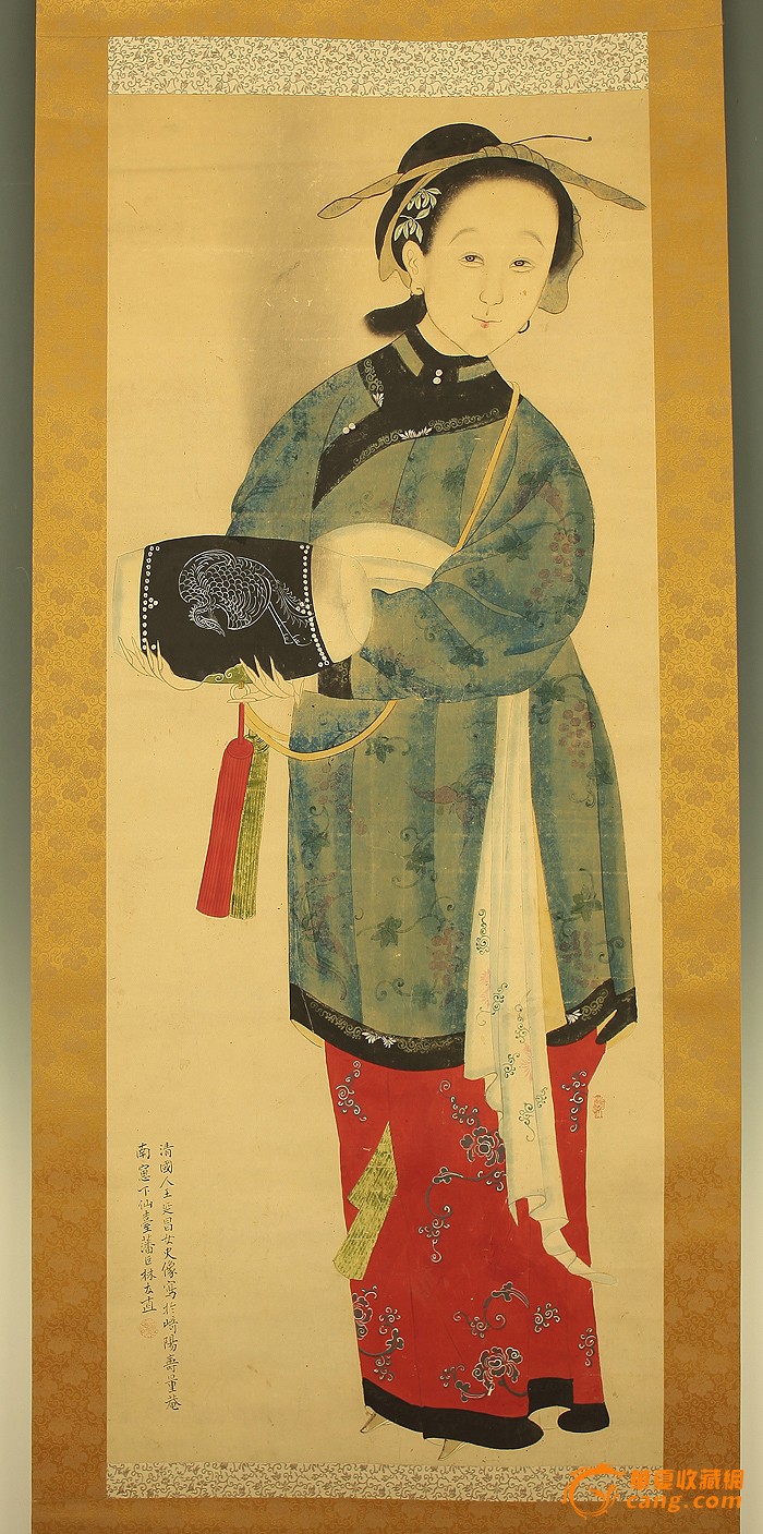 江户时期相当于清乾隆的日著名画家画中国清朝