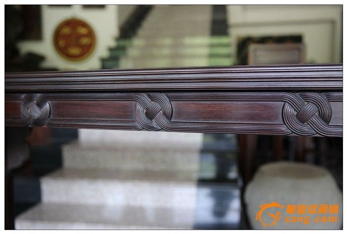 红木绳结平头案1.7米_红木绳结平头案1.7米价