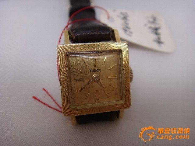1960年代18K实黄金<em>TUDOR帝陀</em>方型<em>女款机械</em>