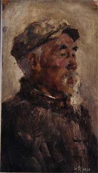 侯一民 何孔德(百度)早期油画作品 包真