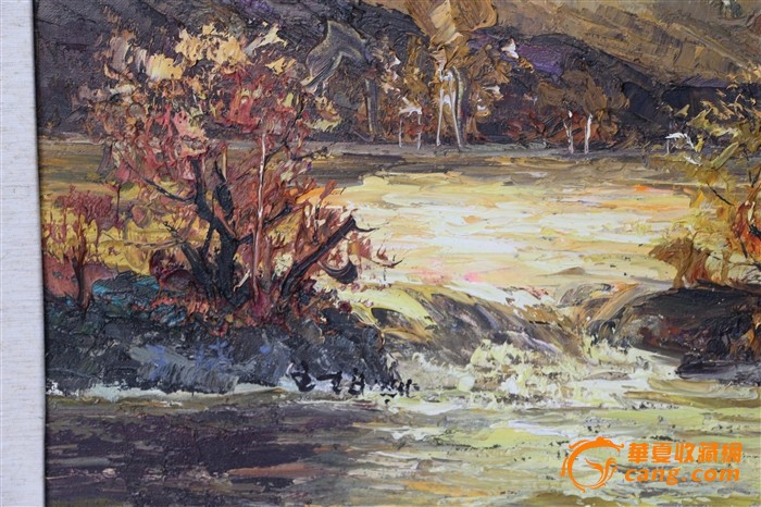 著名画家王柏松风景油画
