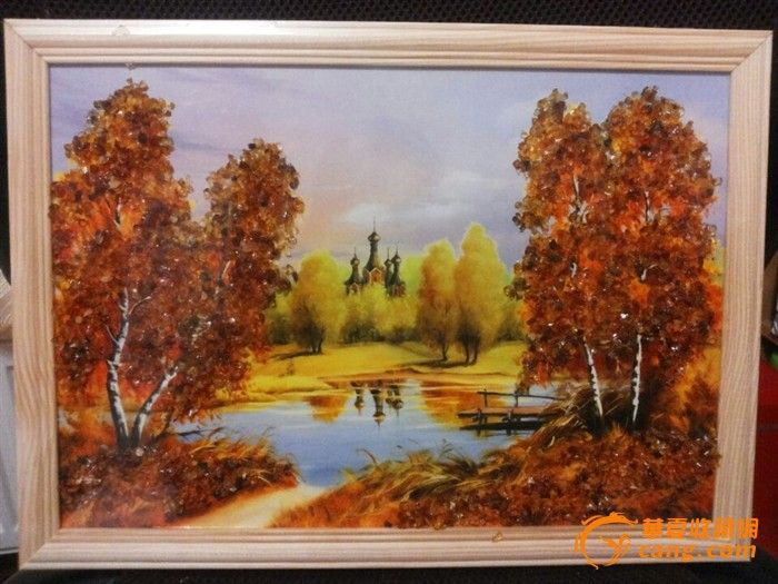 波罗的海纯天然琥珀画_波罗的海纯天然琥珀画