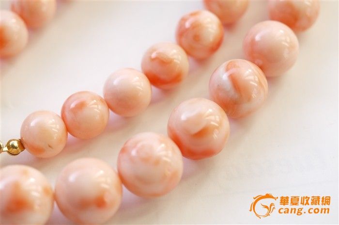 量级别 天然大颗深水珊瑚项链 10-16mm 94克