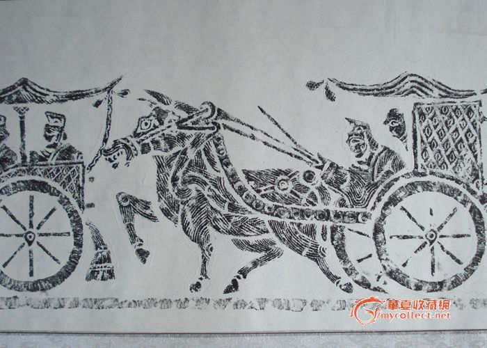 汉画象石拓片--车马出行图