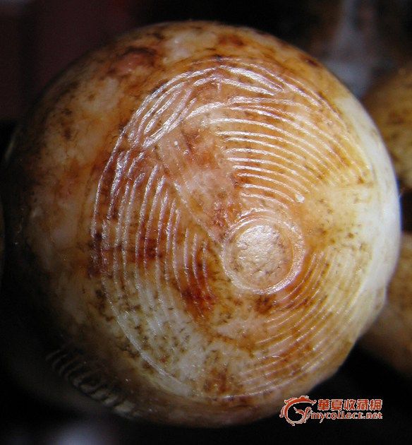 人面纹饰老玉珠手串——重新上传_人面纹饰老玉珠手串——重新上传价