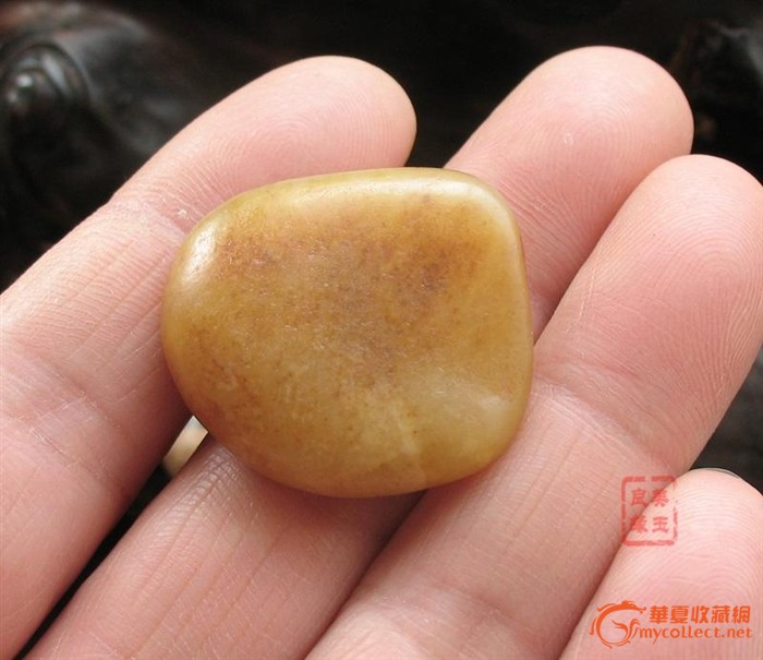 美玉良缘 和田玉黄皮黄沁籽料 原籽籽玉032新春酬宾-图3