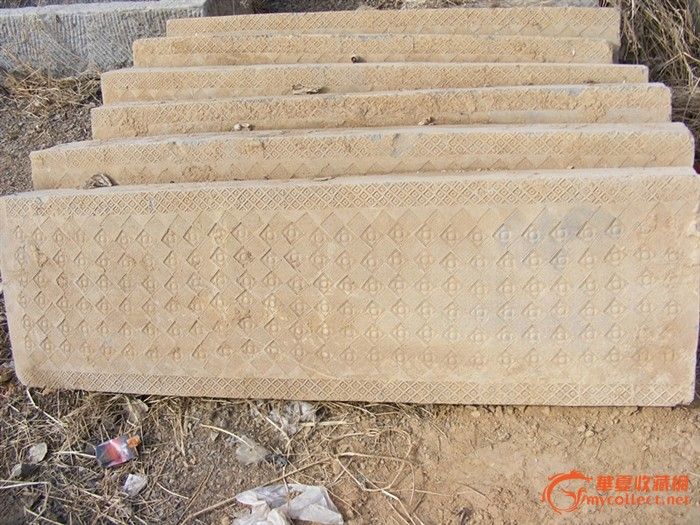 精美汉代抛光空心砖当桌面,琴砖,茶几极棒