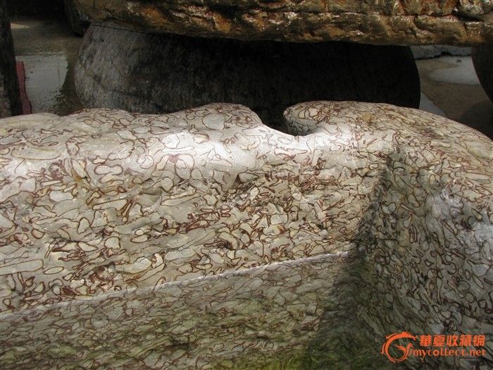 清代满花柳叶石槽子