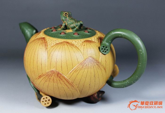 國家級助工王紅娟經典作品【荷葉蓮心壺】520cc大品紫砂壺