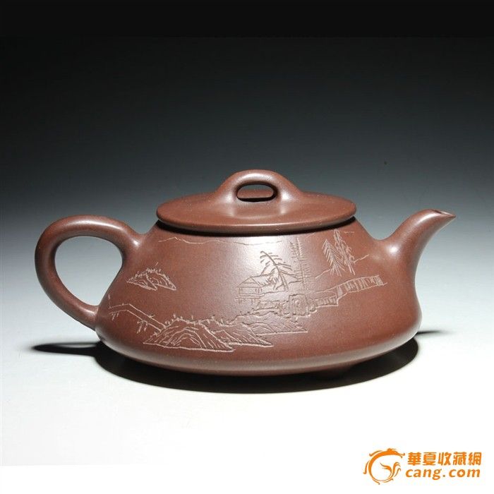 紫砂一厂老茶壶 周桂珍 平盖石瓢壶 台湾回流 老紫砂收藏