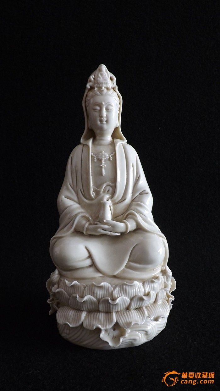 行情_拍卖_明末清初德化窑观音像f004图片_明清_华夏古玩城_华夏收藏