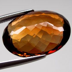 33ct100%天然平面切工帝王黄托帕石/topaz