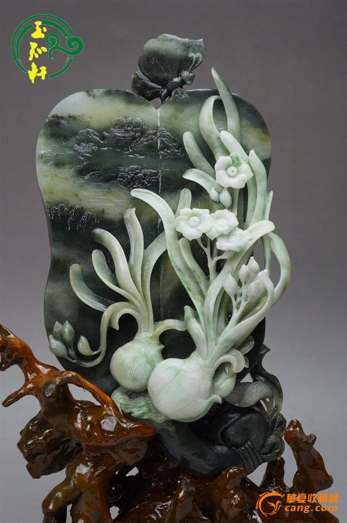 玉知轩精品推荐南阳翡翠珍藏版独山玉摆件 清风倩影