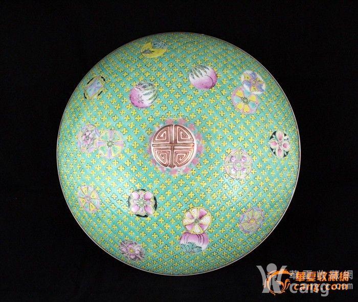 清嘉道粉彩锦地团锦纹一品大锅(27公分)