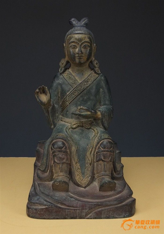 王母娘娘铜佛像一尊-图1